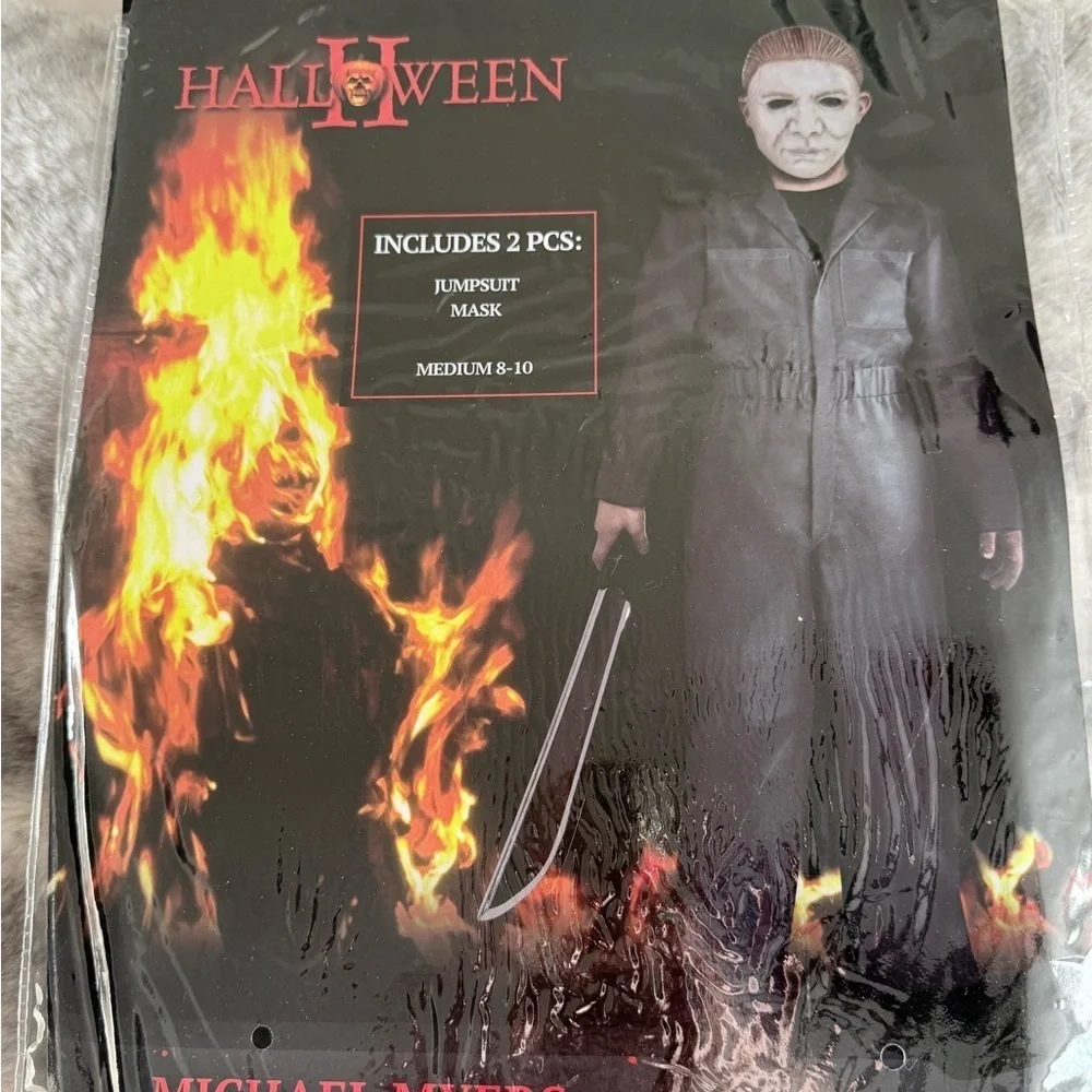 Michael Myers Halloween II Costume – Size Medium (8-10), Jumpsuit & Mask